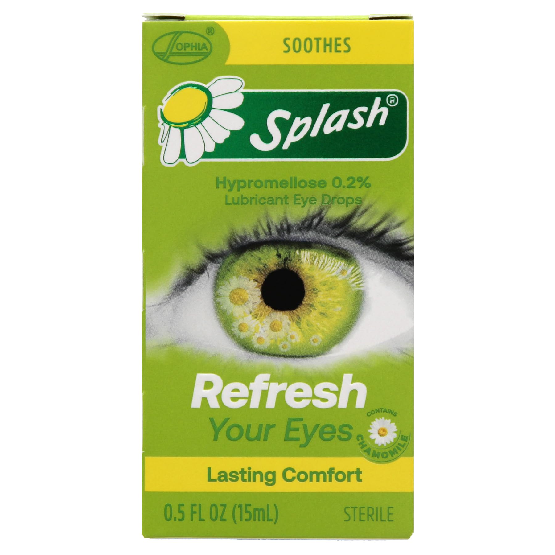 Splash Refresh Soothing Eyes Drops for Tired Eyes, Contains Chamomile, Daily Use 0.5 Fl Oz Bottle (Pack of 1) — Amazon image 3