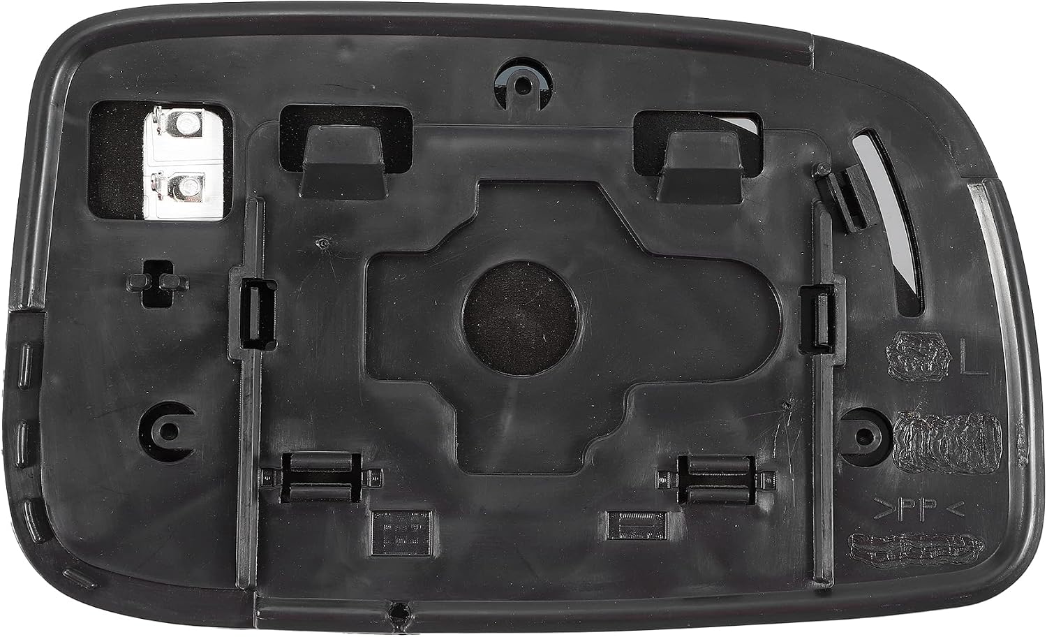X AUTOHAUX Car Rearview Left Driver Side Heated Mirror Glass Replacement W/Backing Plate for Toyota Prius 2004-2009
