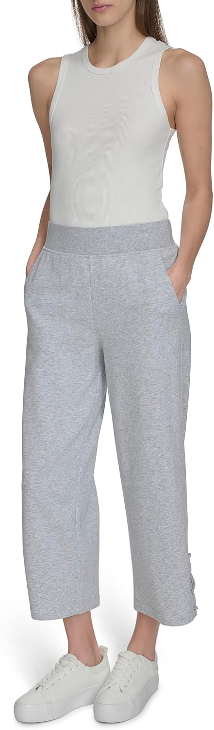 Andrew Marc Womens High Waisted Straight Fit Ankle Detailing Pant - Image 2