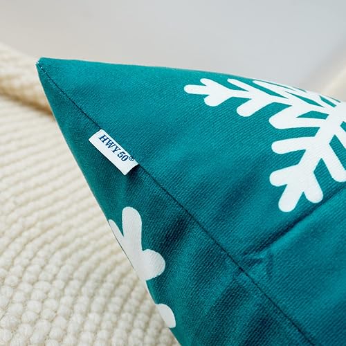 Miniatura 3 de HWY 50 Fundas de almohada decorativas color verde azulado de 20 x 20 pulgadas para sofá, sala de estar, cama, fundas de cojín cuadradas suaves con