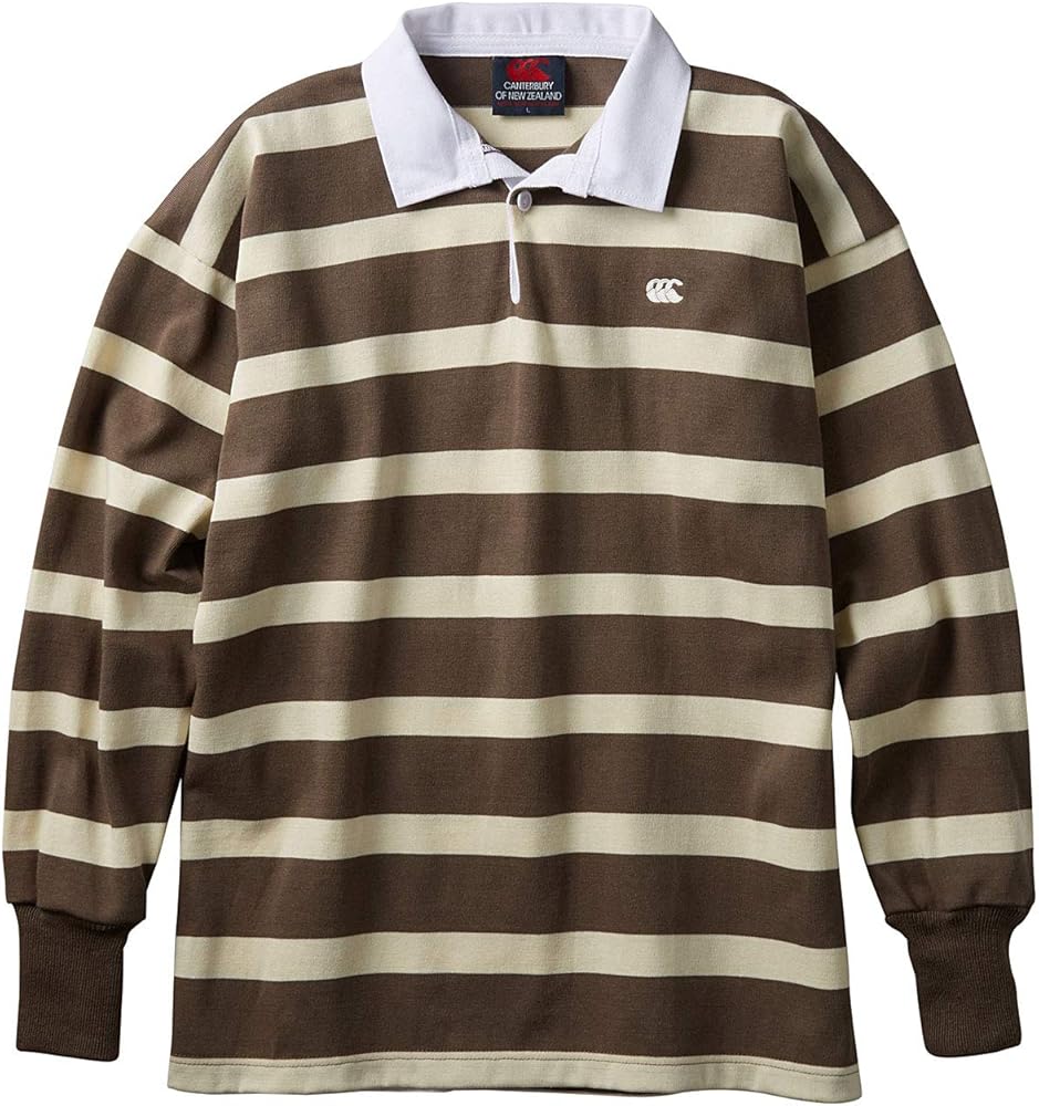 【レア色】ニュージーランド製 カンタベリー 長袖 ラガーシャツ L ストライプ レア色】ニュージーランド製 カンタベリー 長袖 ラガーシャツ L