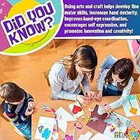 Vista 7 de GoodyKing - Suministros de arte y manualidades para niños – 1170 piezas + kit de suministros de arte para niños pequeños suministros de manualidades