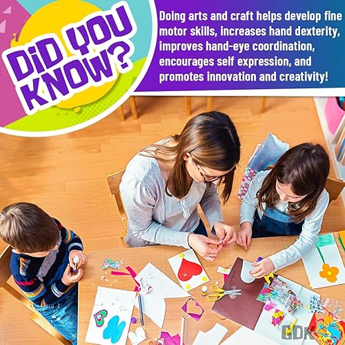 Miniatura 7 de GoodyKing - Suministros de arte y manualidades para niños  1170 piezas + kit de suministros de arte para niños pequeños suministros de manualidades