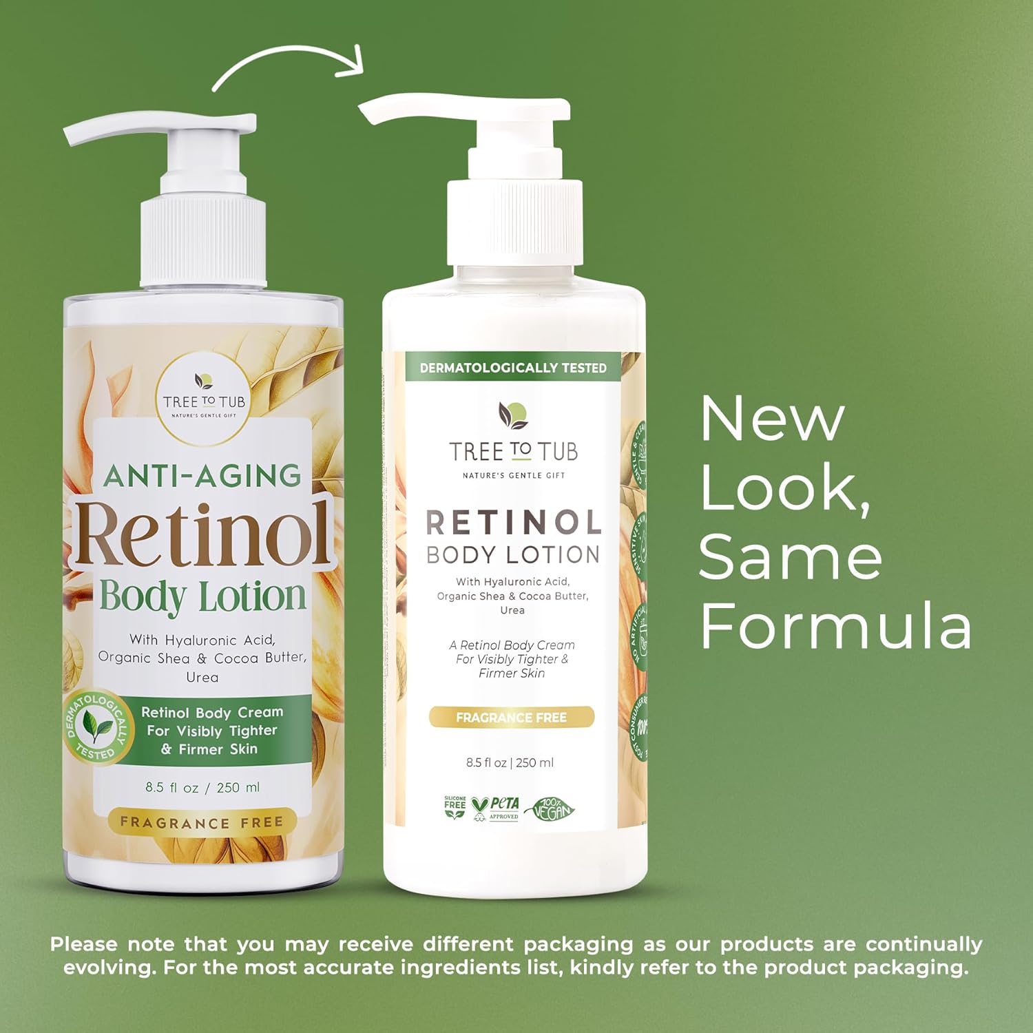 Tree to Tub Retinol Body Lotion - Hydrating Body Cream, Advanced Firming Cream w/Hyaluronic Acid & Shea Butter, Fragrance-Free Body Lotion for Crepey Skin for Older Women & Men - Image 7
