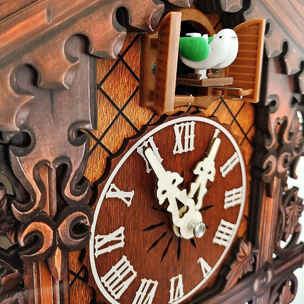 Classic German t Cuckoo Clock Nordic Retro Wood Cuckoo Wall Clock for Living Ro