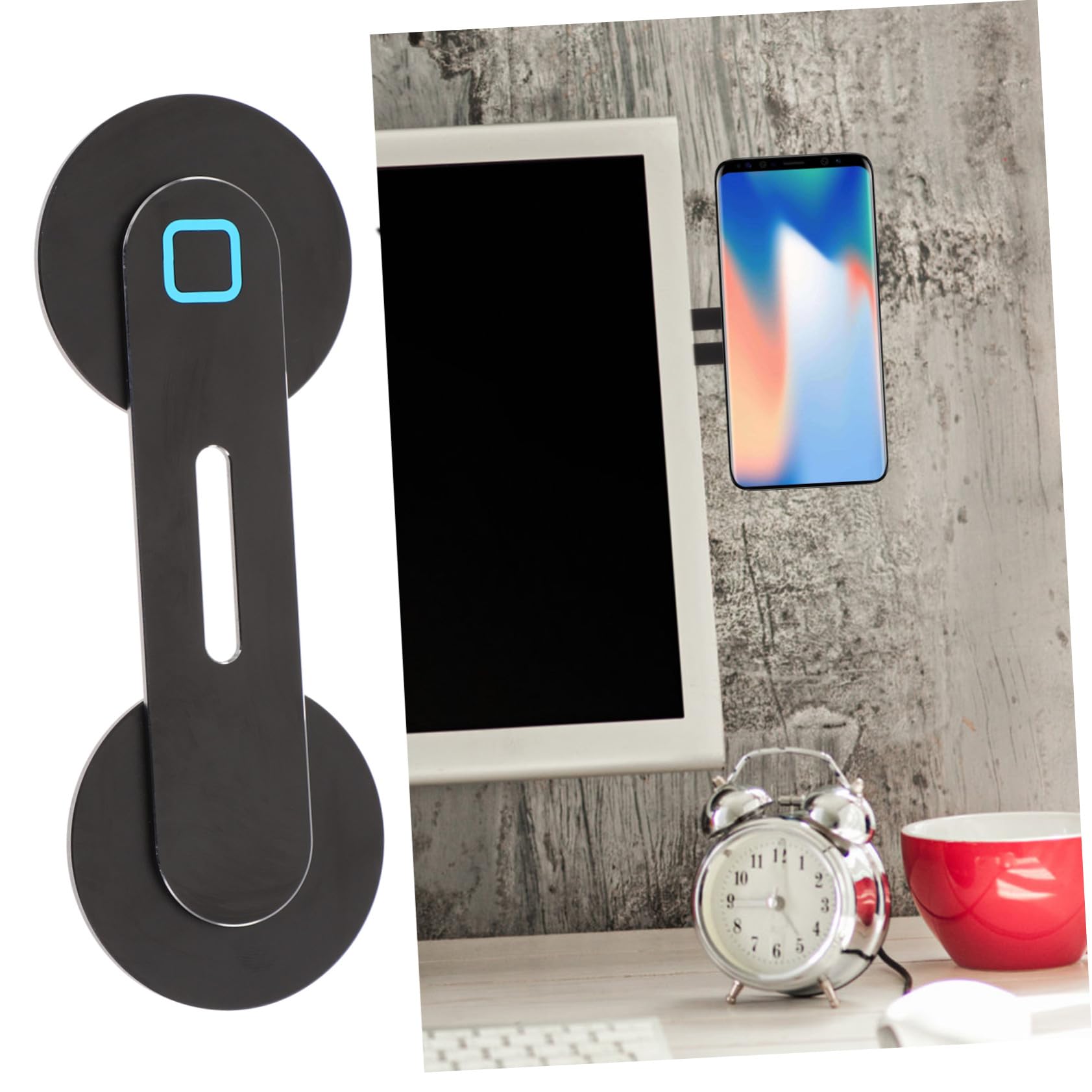 4 Pezzi Supporto Magnetico per Laptop e Cellulare da Auto Stand Multifunzionale Portatile per Tablet e Smartphone Facile da Installare e Affidabile per Lavoro