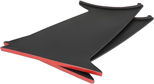 Miniatura 2 de HECASA Estabilizador de ala de alerón compatible con Subaru WRX STI Sedan 2015-2021 negro Spoiler Stiffi Soporte 2 piezas