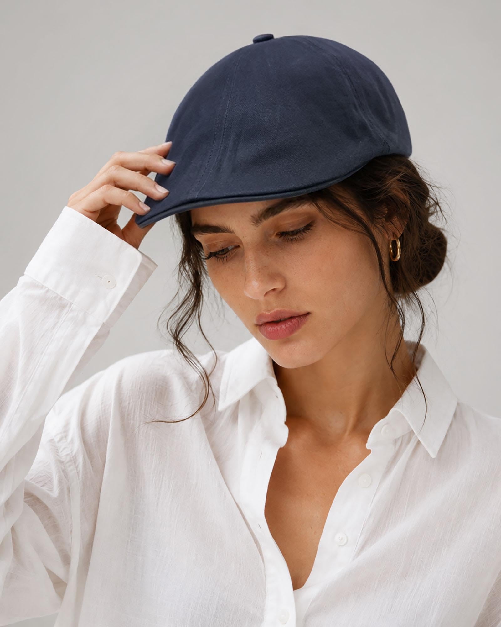 CLAPE Sommer Schiebermütze Leicht Unisex Flat Cap Verstellbar Vintage Newsboy Cap für Outdoor Reisen