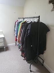 The Shopfitting Shop TALL Heavy Duty Clothes Rail 6ft Long x 6ft High Garment Rail HEAVY DUTY