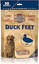 Duck Feet for Dogs (Pack of 30), Raised & Made in USA Dehydrated Duck Feet, All-Natural Dog Chews, Treats, Snacks