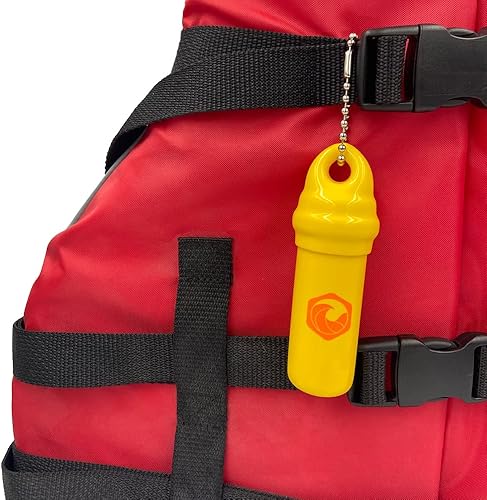 Miniatura 6 de Llavero flotante (paquete de 2) contenedor de PVC impermeable oculto para llavero de barco, kayak, tabla de remo, SUP, bolsa seca