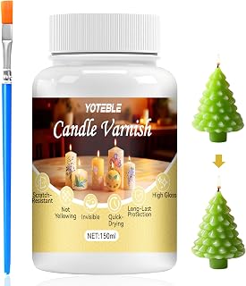 150ML Candle Varnish, Anti-Scratch Varnish, High Gloss, Long Lasting Protection for Oil Painting Candles Ceramics Clay