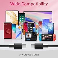 Vista 2 de Paquete de 2 cables USB C a USB C tipo C de carga rápida compatibles con iPhone 1515 Plus15 Pro15 Pro MaxSamsung Galaxy S23S22