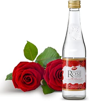 Dabur Rose Water - Rose Water for Skin, Face, Hair, for Cooking Nourishing Hydration, Enhances Culinary Creations Rosewater for Glowing Skin, for Skincare and Beauty Rituals 250ML