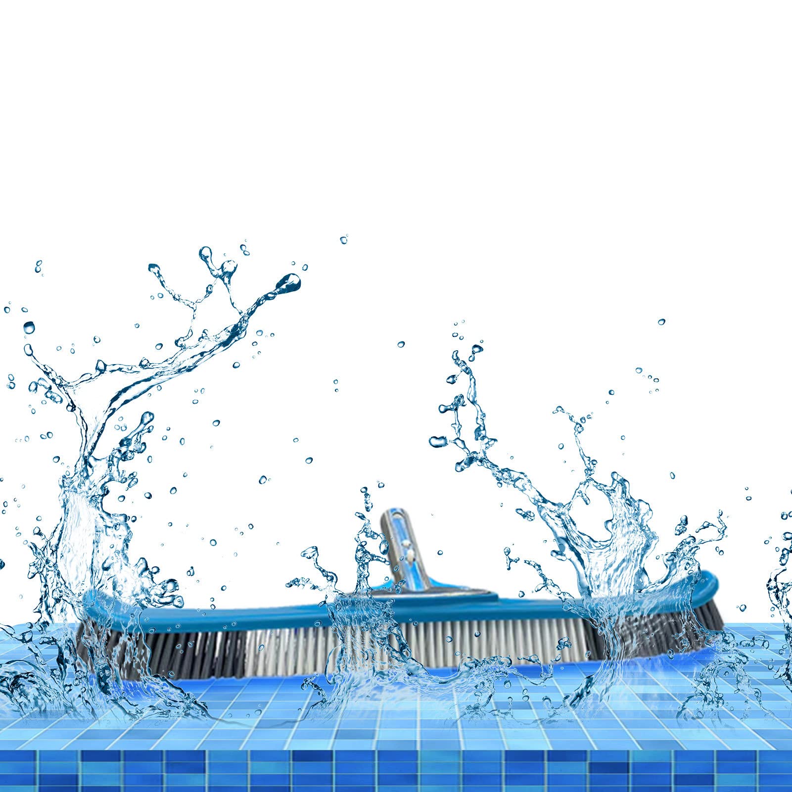 5 Cabezales de Cepillo de Limpieza para Piscinas, cepillos curvados Grandes de Alta Resistencia para Limpiar Azulejos, Paredes y escaleras | cepillos curvados Grandes de Alta Resistencia para Azulejos, Paredes y escaleras