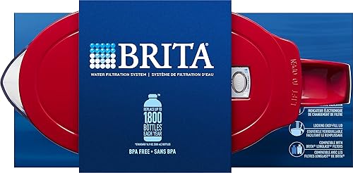 Miniatura 15 de Brita Metro - Jarra de agua con 1 filtro de larga duración Rojo, Turquesa, Blanco