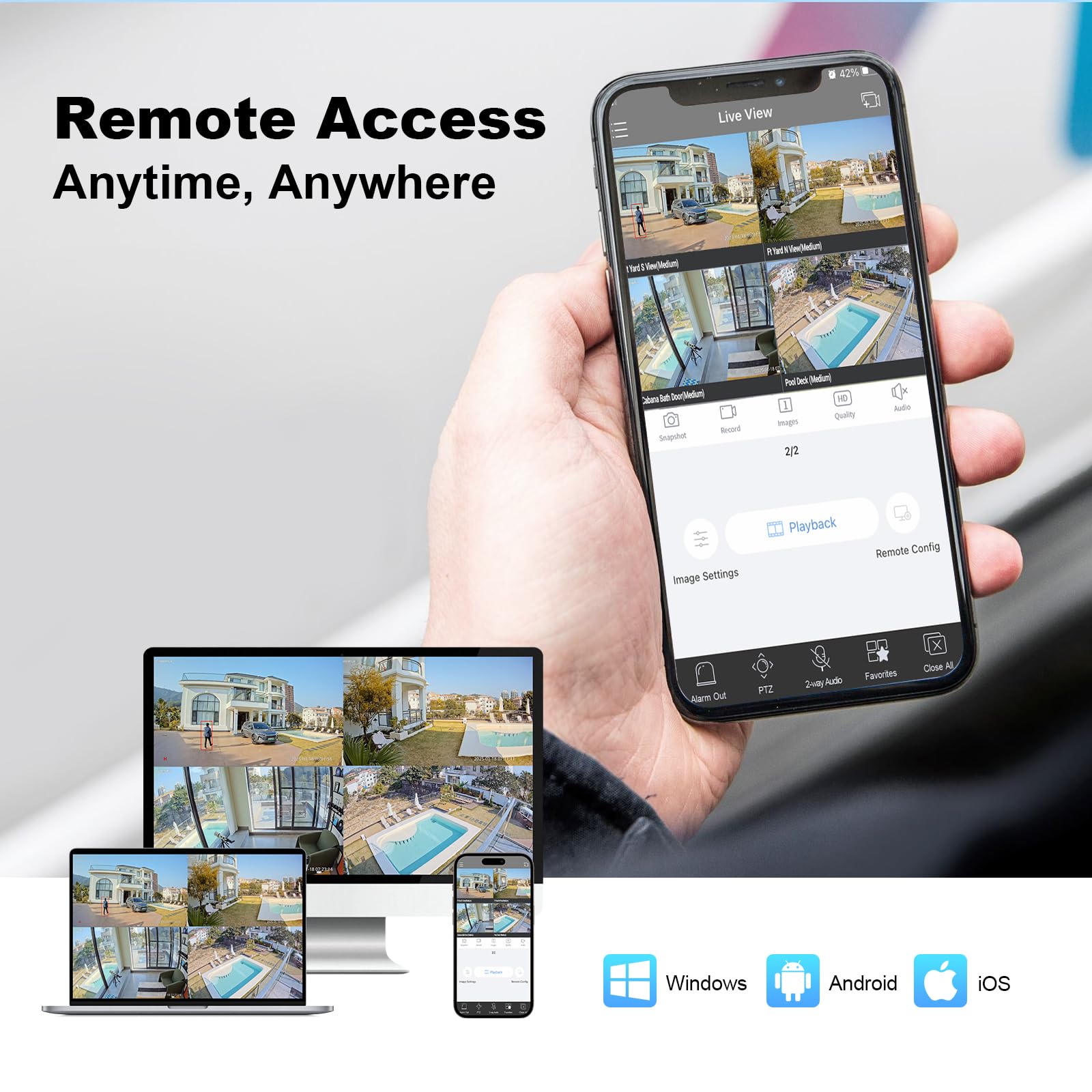 INNOSECU 12MP 32 Channel AI NVR IP Video Recorder, 32CH 12MP/8MP/6MP/5MP/4MP/3MP/1080P IP Camera Input, Smart Acusearch, Works with Standard PoE Switch, 2-SATA up to 20TB (HDD not Included), IN232P00