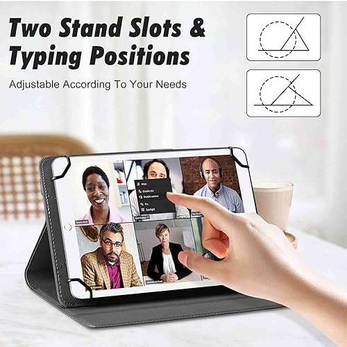 Miniatura 3 de UrbanX Funda universal para tablet de 7 a 8 pulgadas, funda protectora para tableta Huawei Mate 20 X (5G), con banda de fijación ajustable y