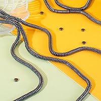 Vista 6 de Craftdady 5 hebras de cuentas de hematita sintética de disco Heishi negro de 0.236 pulgadas (0.236 in), cuentas metálicas planas y redondas