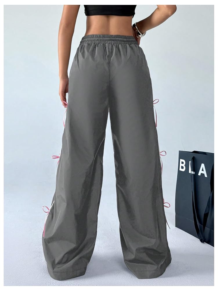 Amazon.com: SOLY HUX Women's Parachute Pants Y2k Baggy Track
