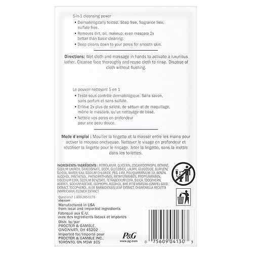 Miniatura 8 de Olay 4 en 1 Paños fragancia y jabón Facial diaria gratuita para piel sensible 33 unidades, embalaje puede variar, 0