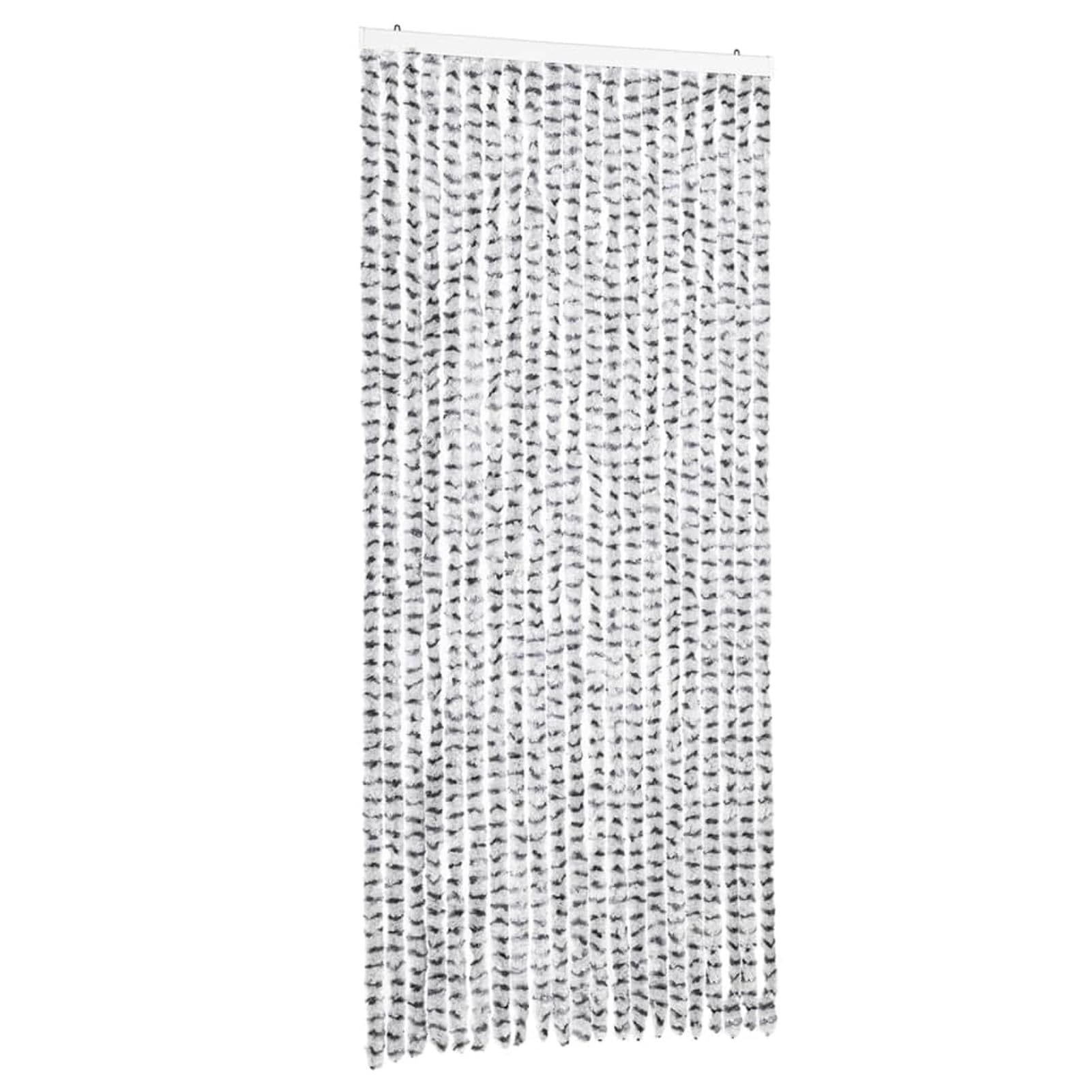 JUDYY Tenda Antimosche Grigio Chiaro e Grigio Scuro 90x200cm Ciniglia,Tenda Antimosche per Finestre e Porte Leggera Resistente all'Acqua Silenziosa Zanzariera Antiisetti-377396