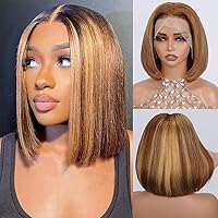 Vista 8 de Peluca Bob Rubia 613 de Cabello Humano Pelucas Cortas de Cabello Humano 8 Pulgadas Peluca Frontal de Encaje 613 Cabello Humano Pre Arrancado Pelucas