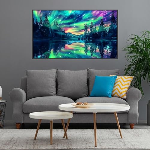 Miniatura 140 de Meothan Kits de pintura de diamantes 5D para adultos, kits de pintura de diamantes de castillo para principiantes, arte de gema de taladro completo