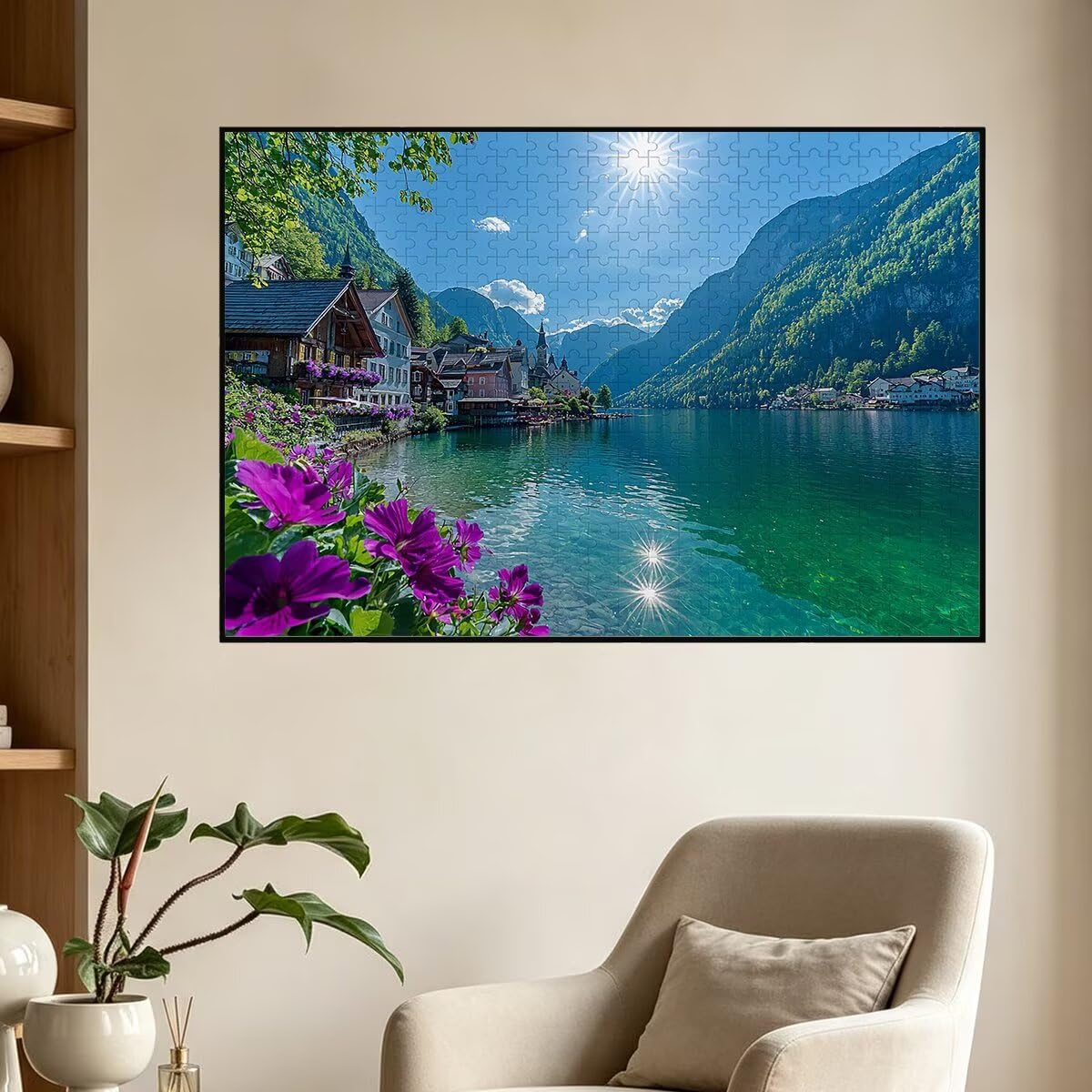 Puzzle 1000 Pezzi Paesaggi, Puzzle Natura, Puzzles in Legno, 75x50cm -1408 | Puzzles con Confezione di Alta Qualità, Intrattenimento Creativo, Giochi Rilassamento e Intelligence, Regalo Donna Decor Casa