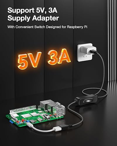 Miniatura 5 de ANDTOBO Cable de extensión de interruptor USB, cable de extensión USB mejorado con cable de interruptor de encendido y apagado para tiras LED,