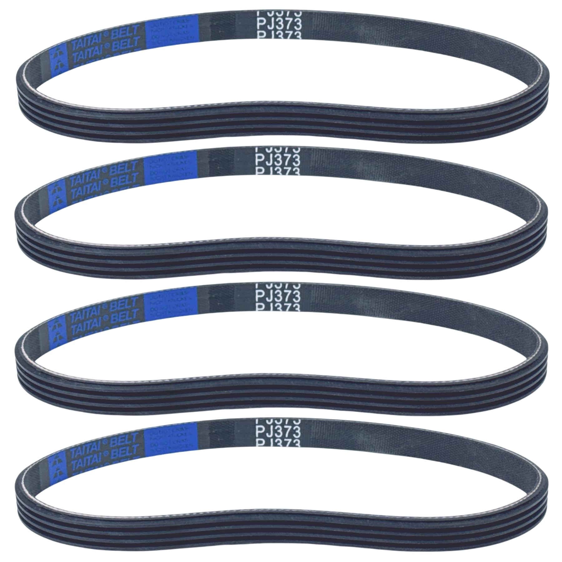 PJ373 4-Rib Air Compressor Drive Belts Replacement Belt For Husky Air Compressors H1504ST, A700062 Pump & Stanley Bostitch AB-9075316 4-Rib Belt (4/