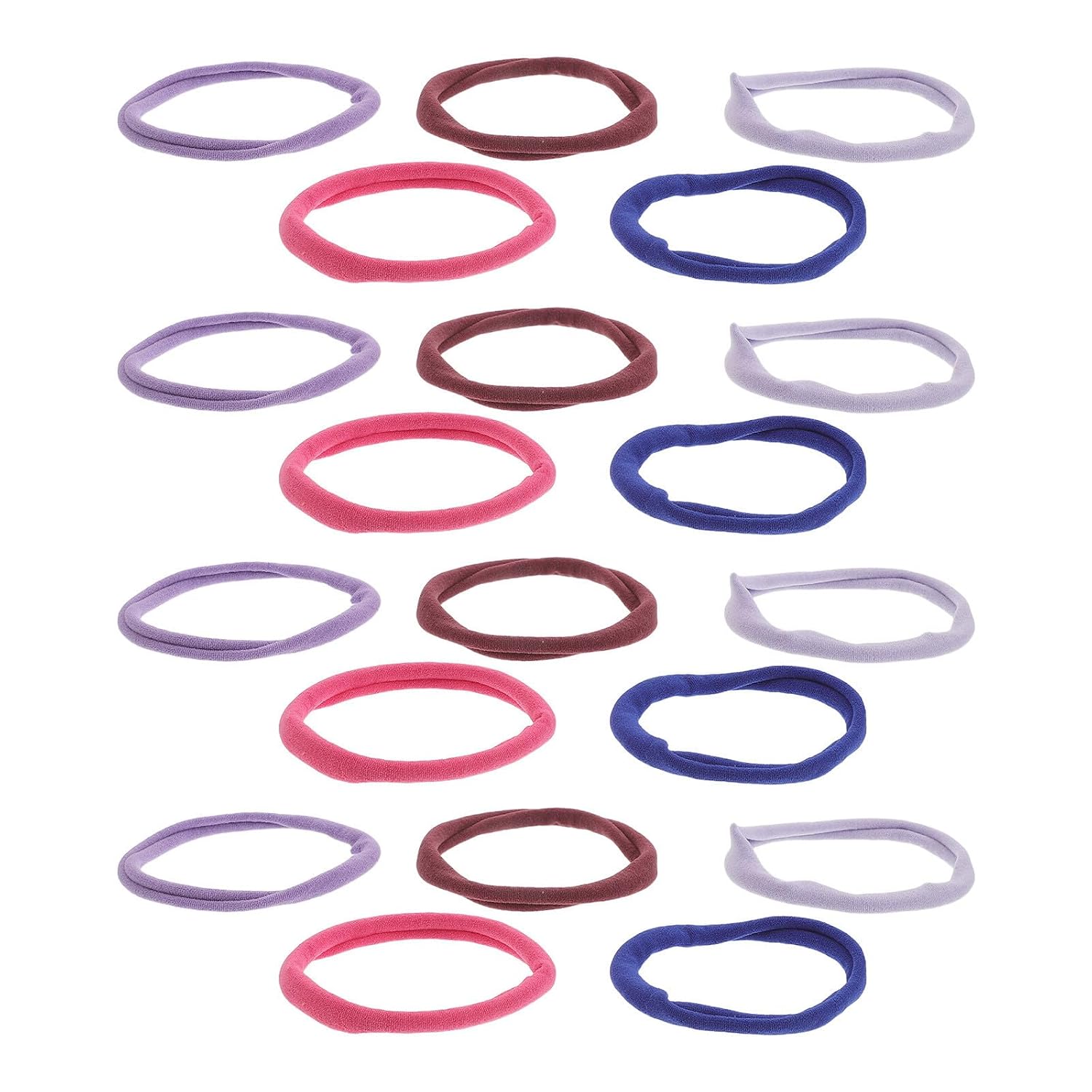 BESPORTBLE 108pcs Thick Hair Elastics No Damage Nylon Hair Ties for Seamless Stretchy Ponytail Holders for Daily Use and Dance