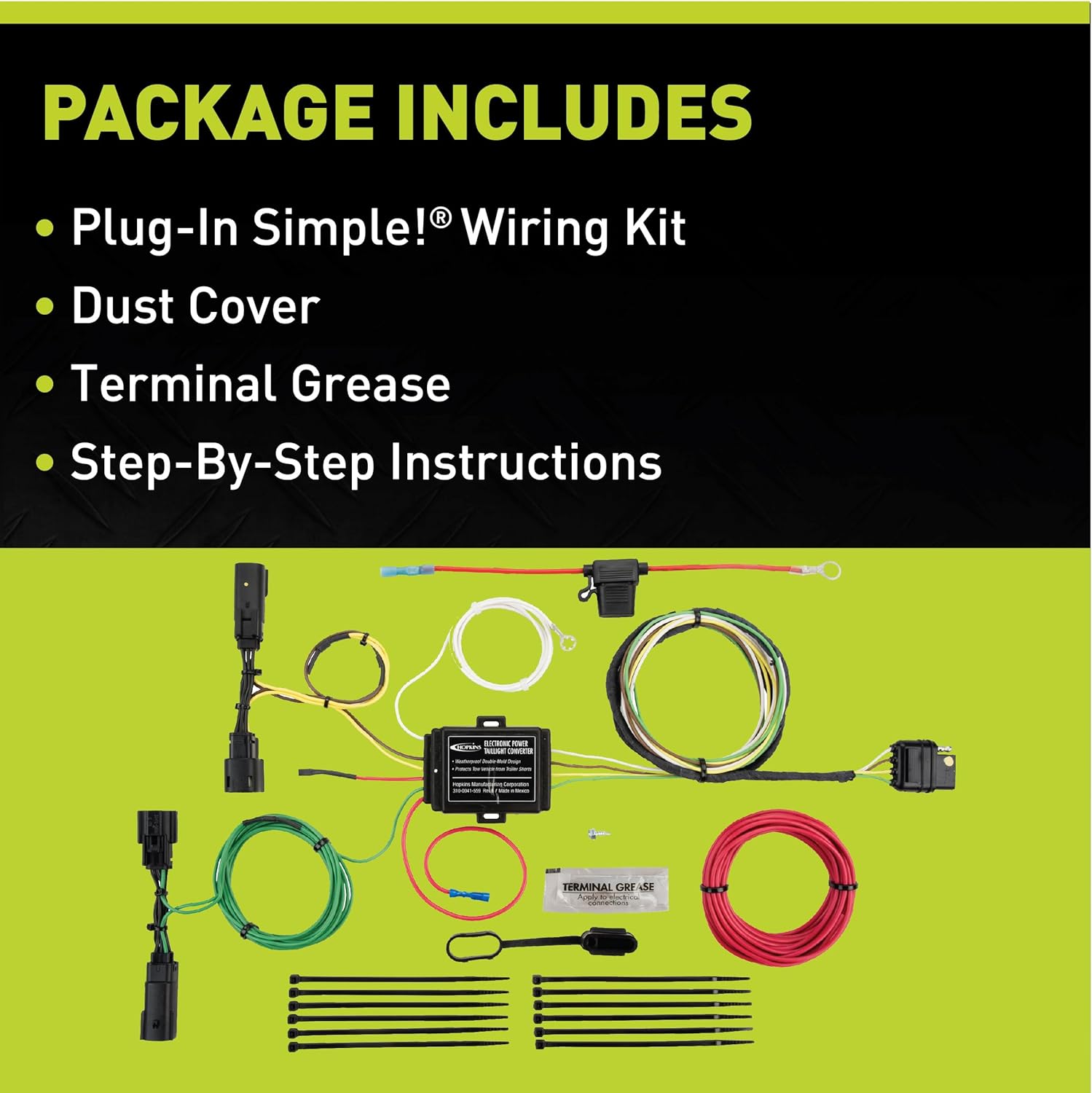 Hopkins Towing Solutions 41164 Plug-In Simple Wiring Kit, Compatible With 2015-2022 Chevrolet Colorado (without tow package), 2015-2024 GMC Canyon (without tow package)