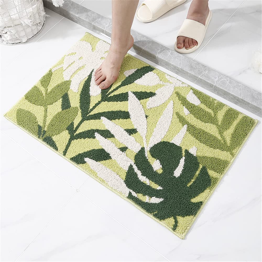 Odot Tappetino da Bagno Antiscivolo, Moderno Tappeto Bagno Assorbente Tappeti Bagno Morbido e Soffice Lavabile Tappetino per Porta in Microfibra per