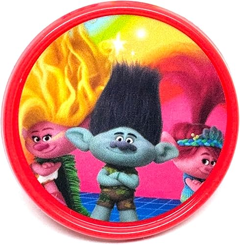 Miniatura 6 de Trolls Band Together Cupcake Toppers - Anillos para fiesta de cumpleaños, paquete de 24