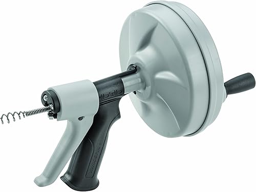 RIDGID 57038 Limpiador de drenaje, sin tamaño, Kwik Spin+ Gris