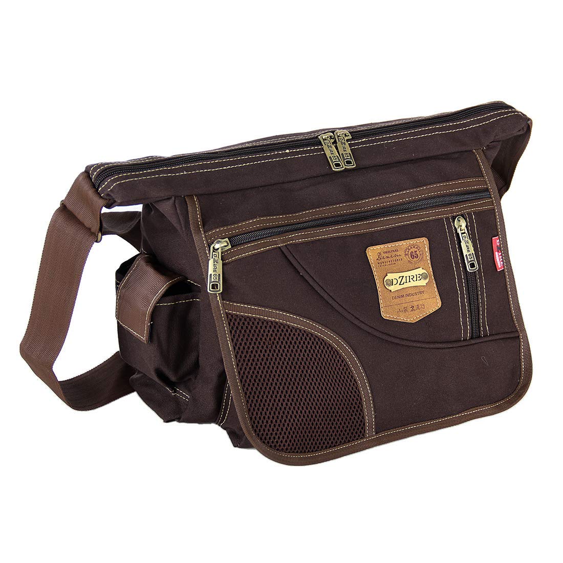 Cotton Denim Men/Women Cross Body Sling Bag | Solid Canvas College Unisex Side Bag | Jeans Shoulder Bag. (Brown) (B0CS4XR6CK) Amazon Price History, Amazon Price Tracker