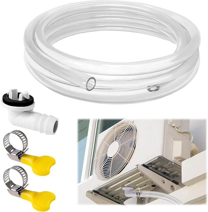 10ft Air Conditioner Drain Hose, AC Drain Hose Connector(3/