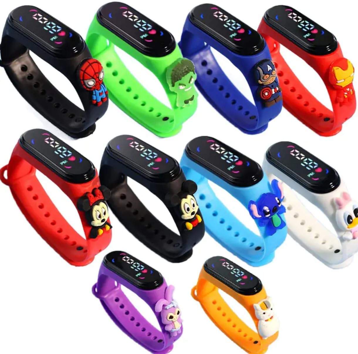 VRB Dec 5 Pcs Return Gifts For Birthday/Return Gift For Kids,Return Gift For Age 6-10,6-12 Used For Kids,Birthday Return Gift For Children. (5 Pcs – Digital Watch), Assorted