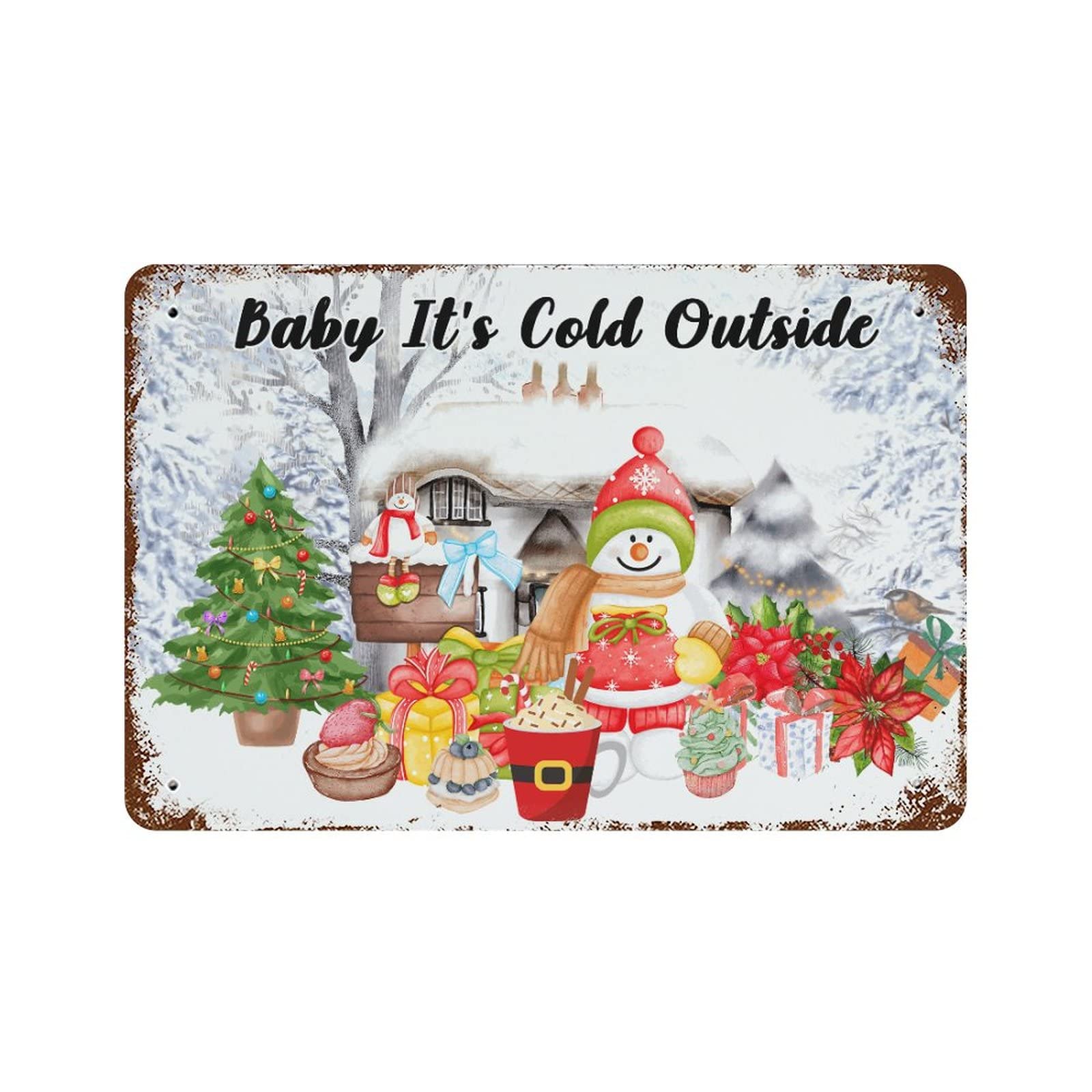 Plaque Noël alu durable 30x45cm pour remplacer les décos fragiles