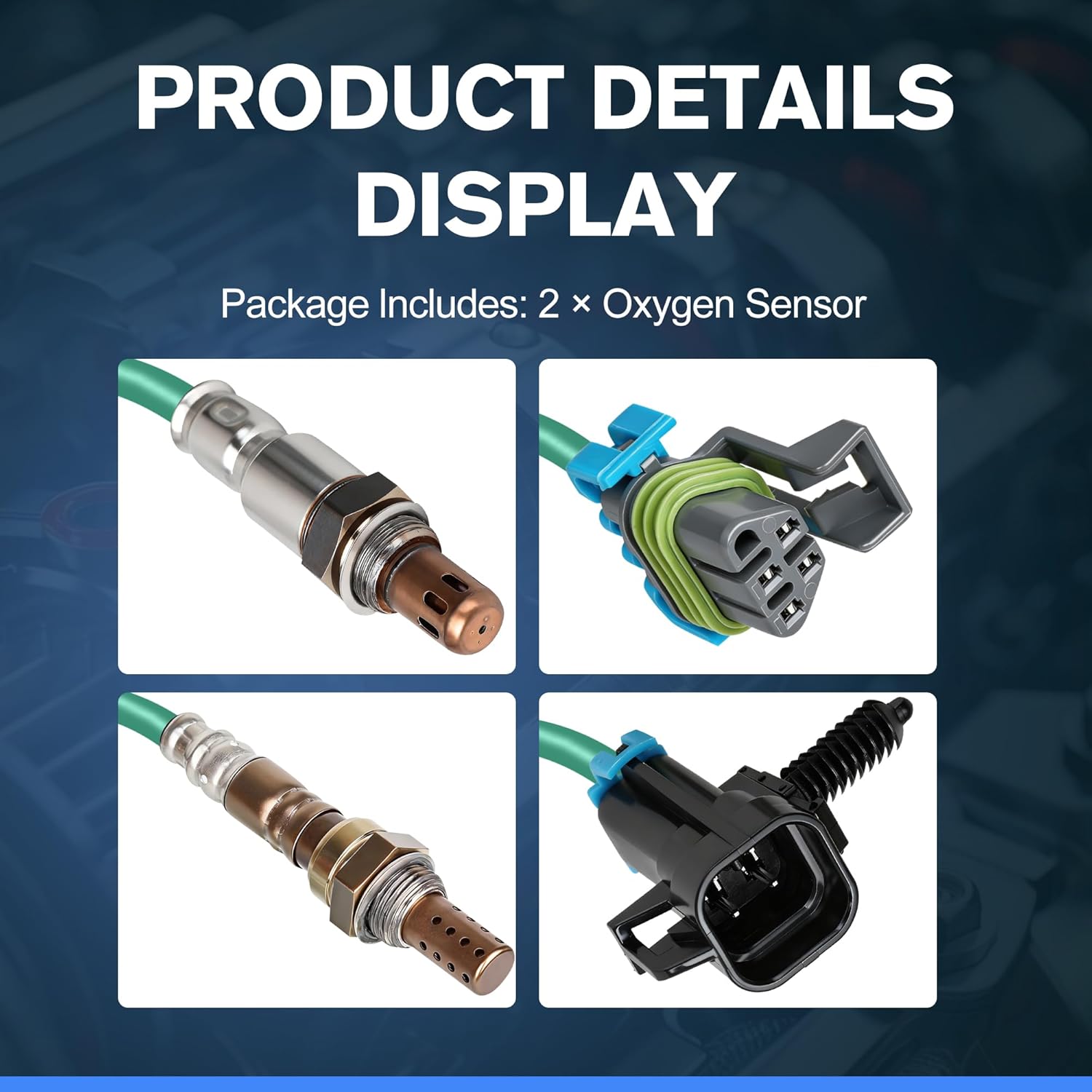 2PCS Oxygen Sensor Upstream and Downstream Compatible with Chevrolet Equinox 2.4L 2010-2014,for GMC Terrain 2010-2014,for Pontiac Solstice G6 2008-2010, Replace# OE 234-4242 234-4251