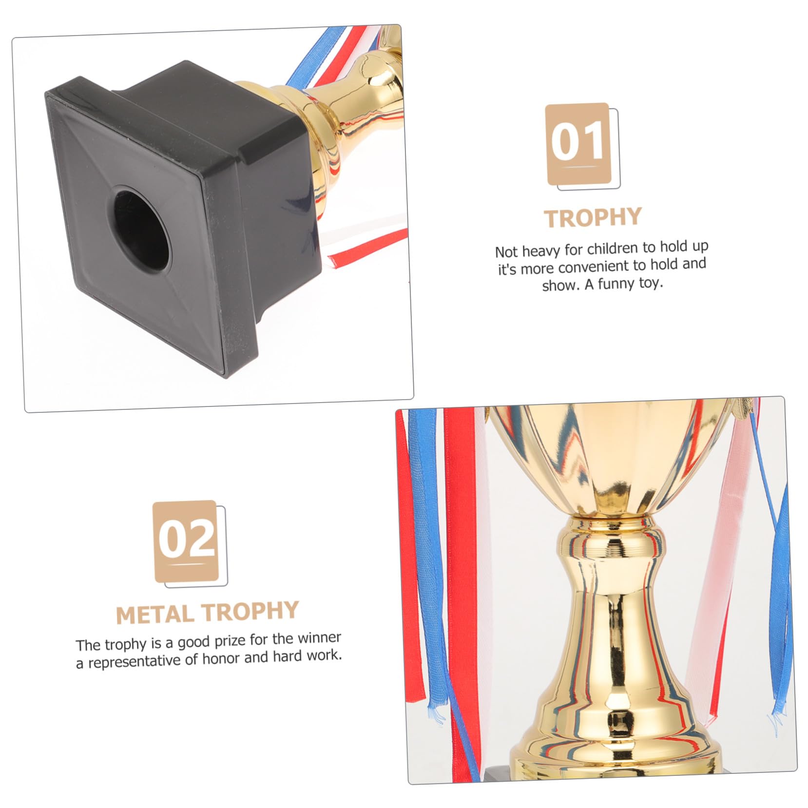 Gatuida Metallpreistrophäe mit Realistischem Design und Feiner Verarbeitung für Sportwettbewerbe und Auszeichnungen bei Partys und Feiern