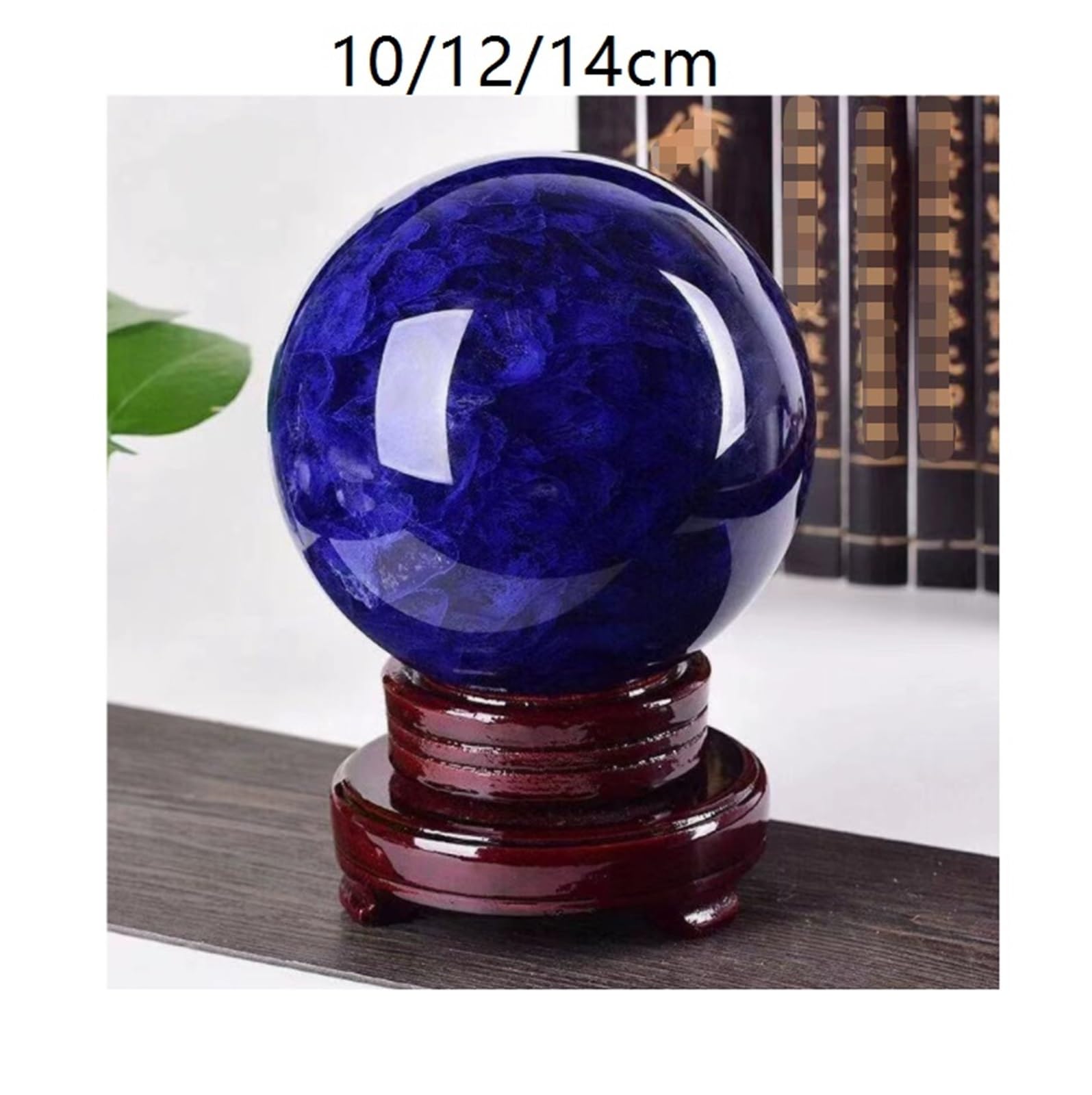 Kristallkugel Schmelzende Kristallkugel, Dekorative Kugeln Mit Holzständer, for Feng Shui Für Heimdekoration(10cm)