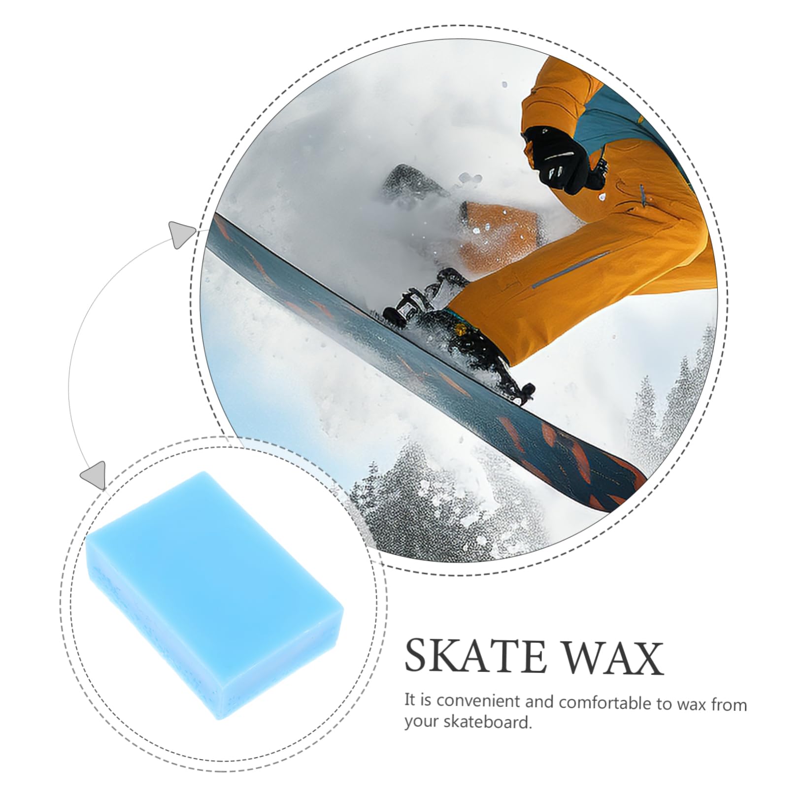 Yardwe 3 Pezzi di per Snowboard Detergente per per Skateboard per Sci Proteggere Snowboard Rotante Piastra Scorrevole per Pulizia per Pulizia Profonda