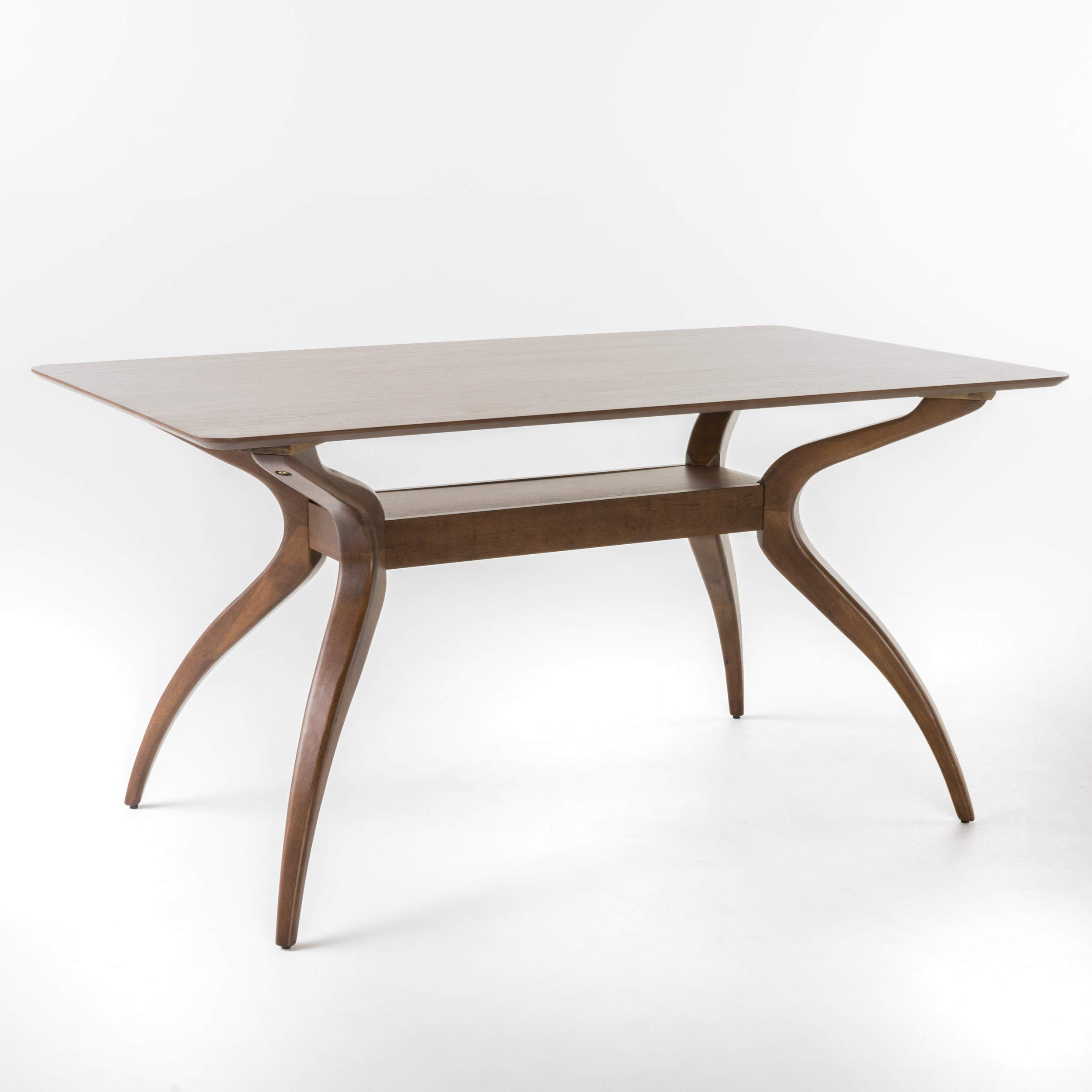 Christopher Knight Home Lucious Curved Natural Walnut (Just the of the table)