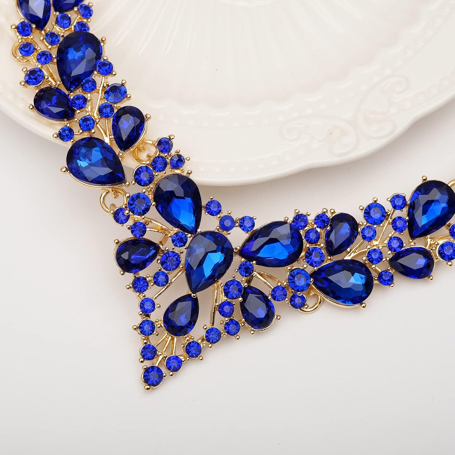 CSY Elegant Crystal Costume Jewelry Sets for Formal Events Gown Accessories image 5