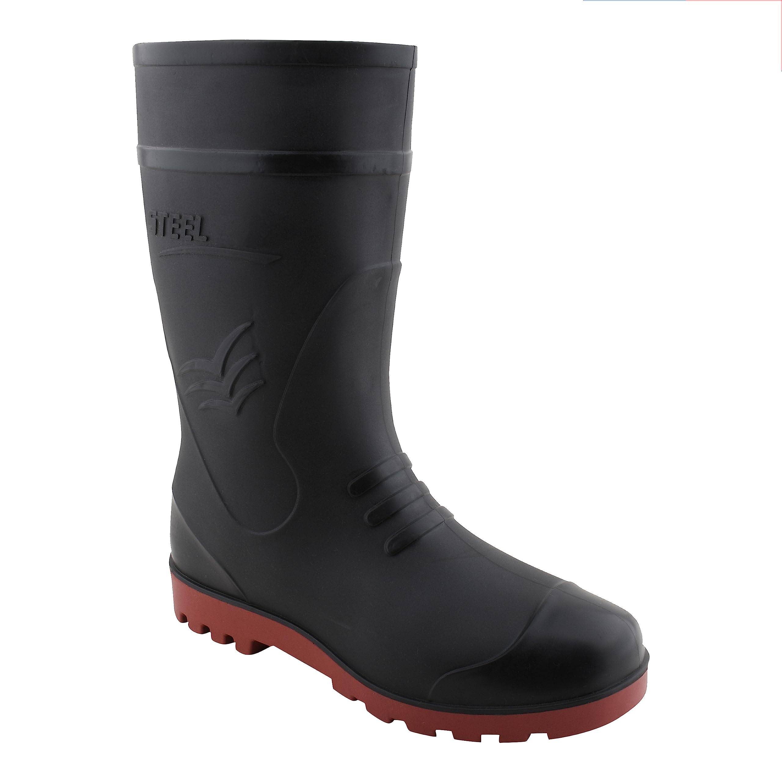 ELECANTmens Gumboot-12 Inch Construction Boot