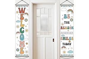 Boho Rainbow Classroom Door Decorations