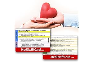 MedSwift ACLS CPR Code Blue EMT/RN/MD ID Badge Buddy Card for Medical Professionals | MedSwiftCard