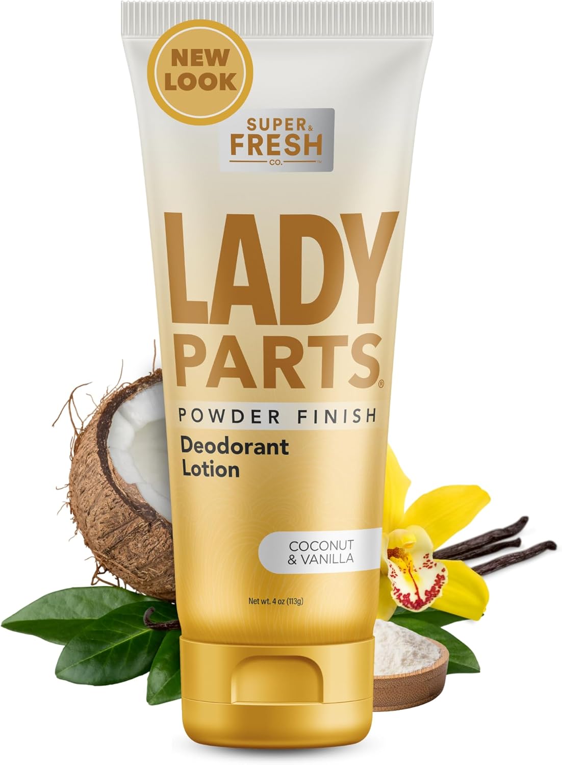 Lady Parts Feminine Hygiene Body Powder Deodorant Lotion For Breasts, Private Parts, Crotch
